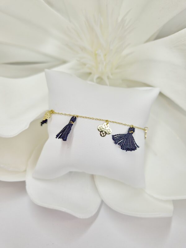 Bransoletka z czarnymi chwostami  1026