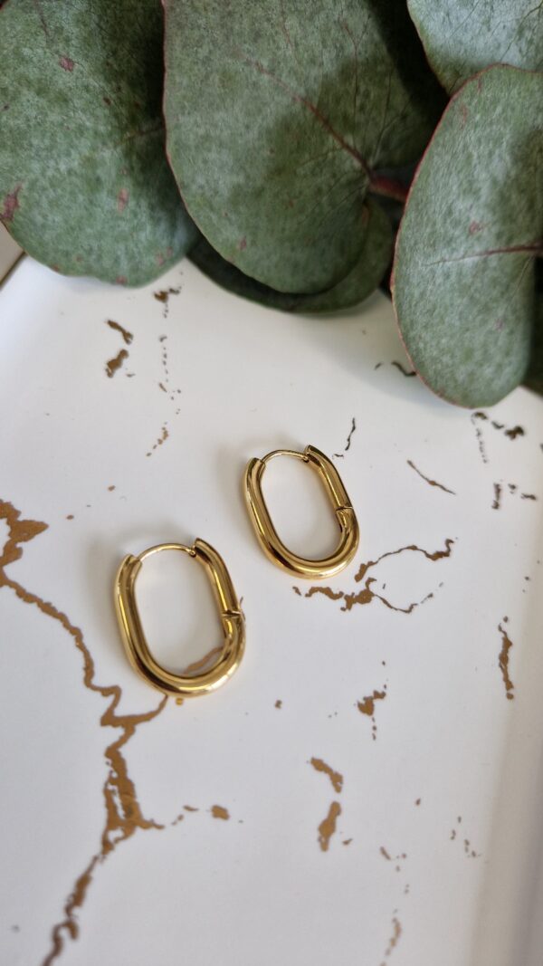 kolczyki elipsy owalne 1046