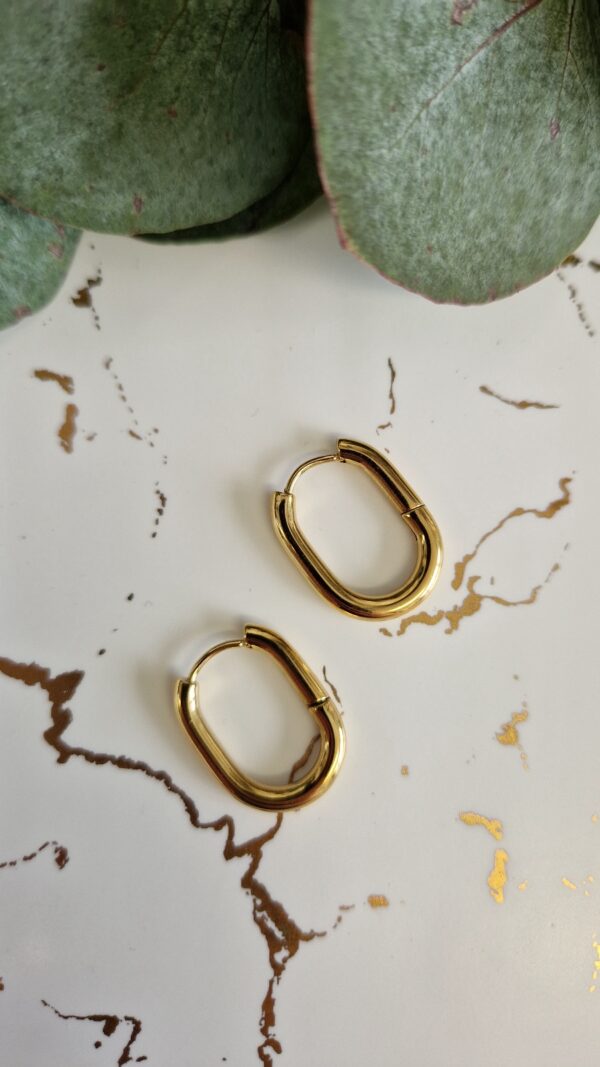 kolczyki elipsy owalne 1046