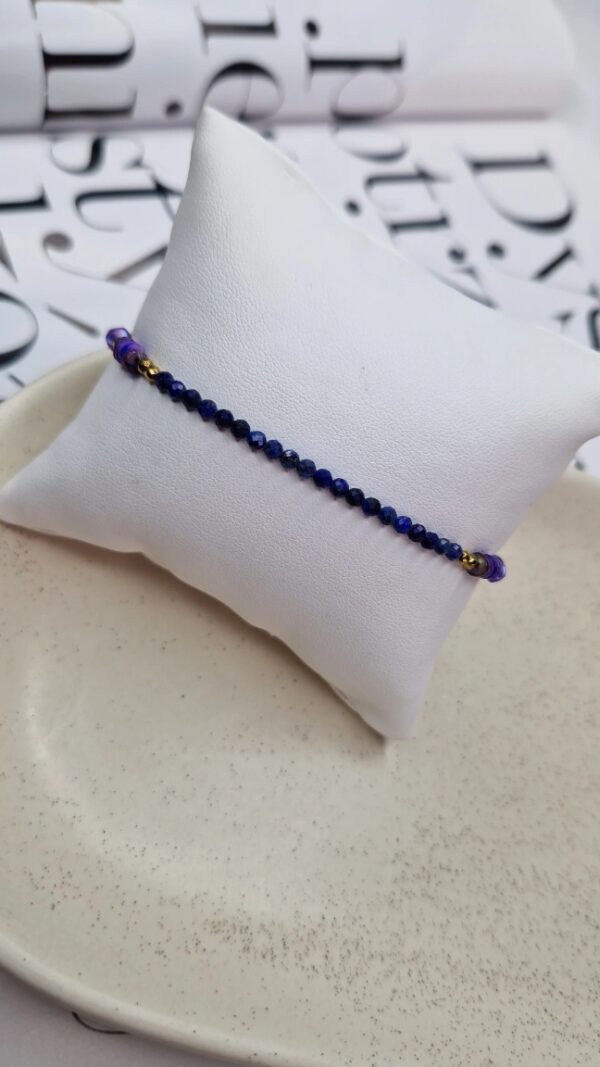 bransoletka purple stones 1108