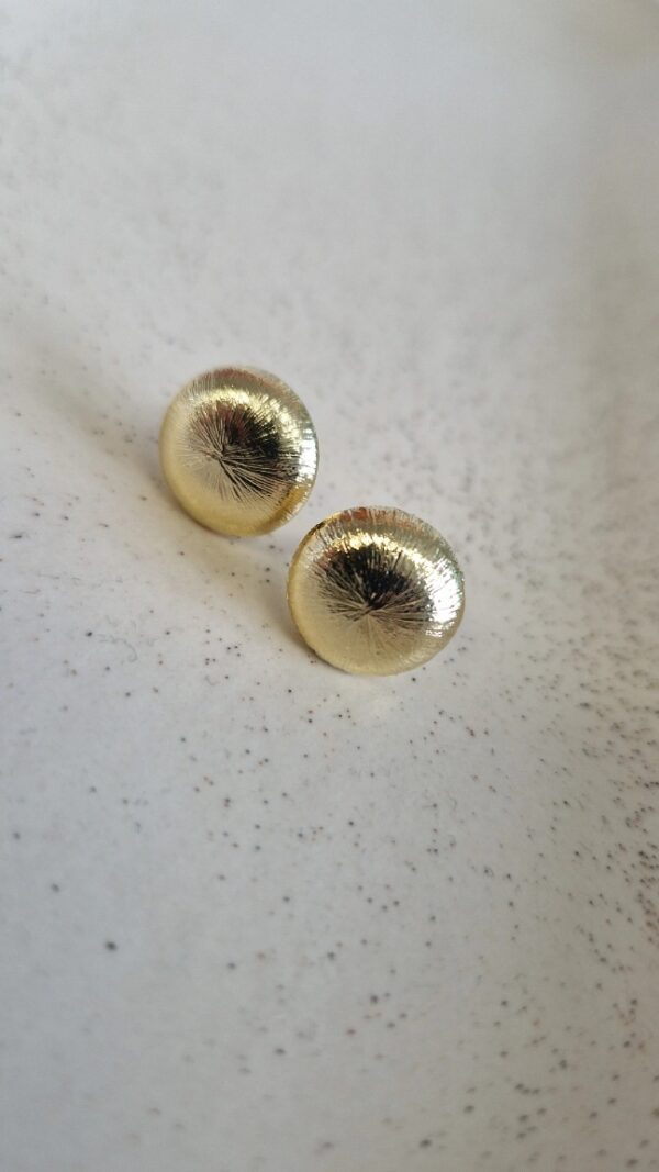 kolczyki guziczki frezowane 1110