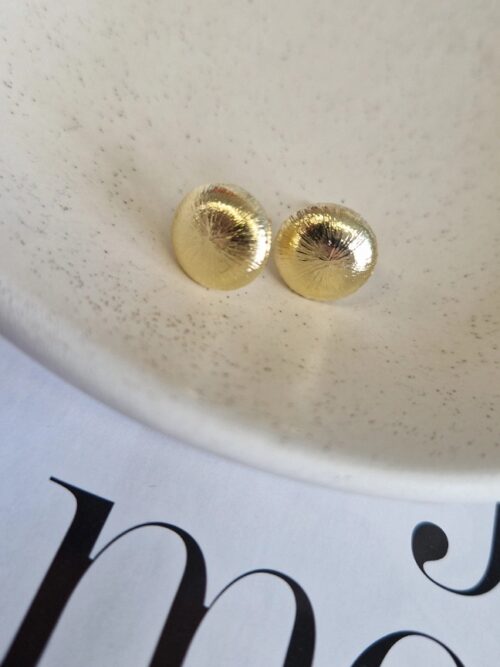 kolczyki guziczki frezowane 1110