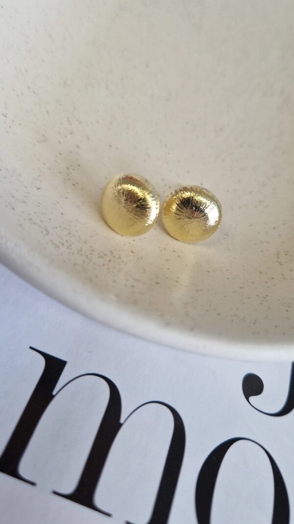 kolczyki guziczki frezowane 1110