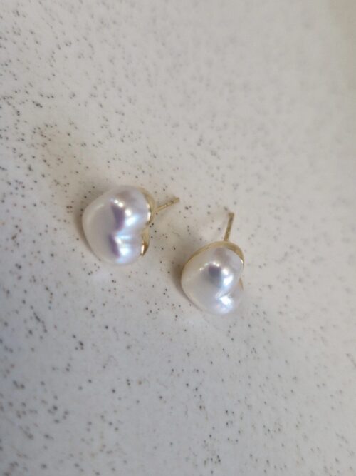 kolczyki golden pearl 1126