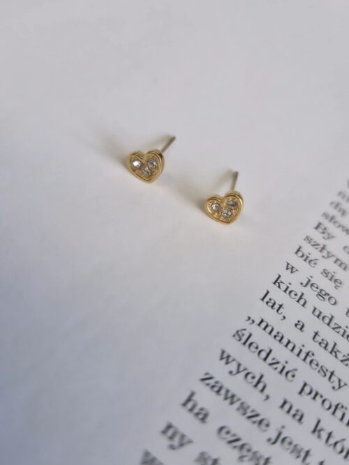 Kolczyki mini serduszka 1135
