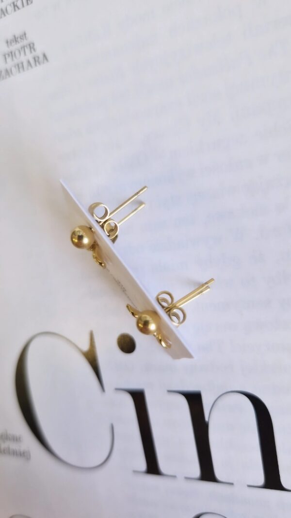 Kolczyki zestaw 2w1 kwiatki kulki 1147