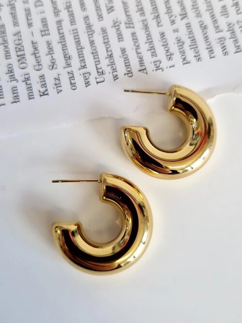 Kolczyki grube koła 1154