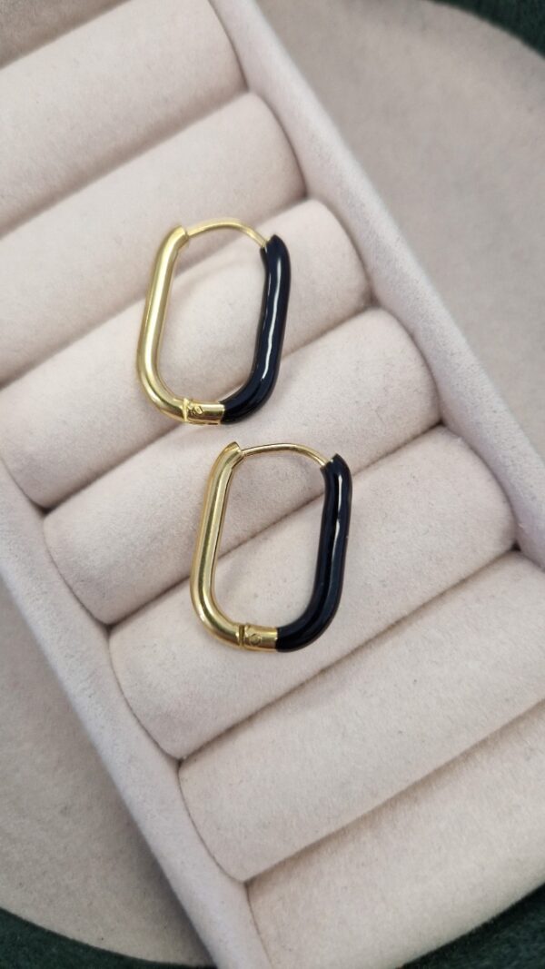 Kolczyki longi czarne 1158