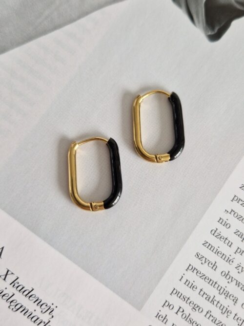 Kolczyki longi czarne 1158