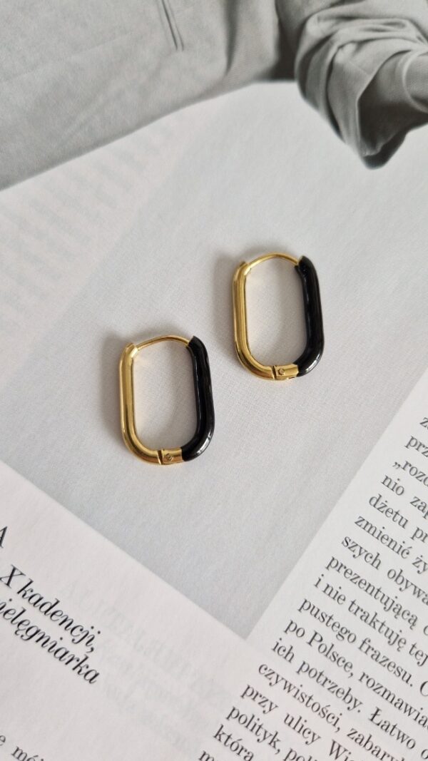 Kolczyki longi czarne 1158